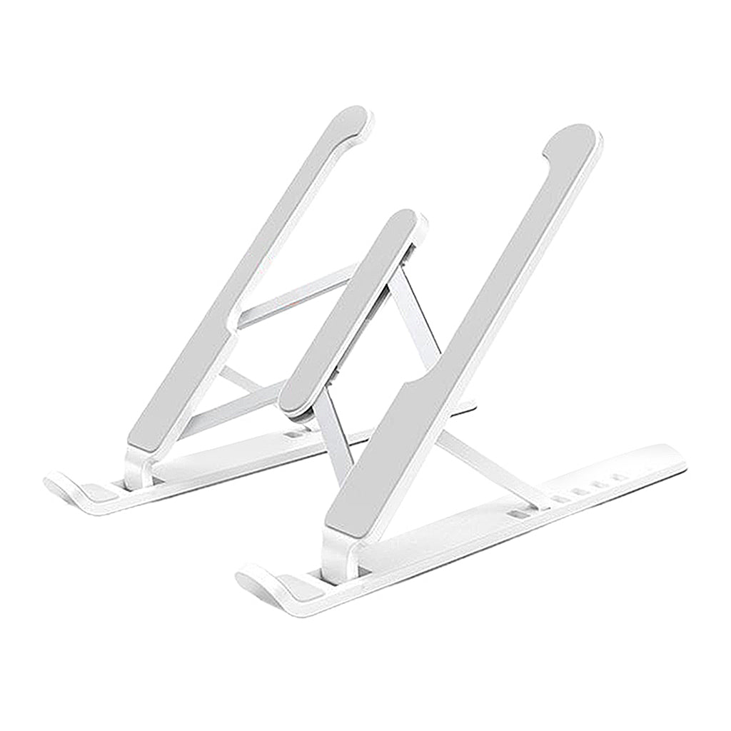 P1 Pro Portable Adjustable Laptop Notebook Table Stand Tray Foldable White