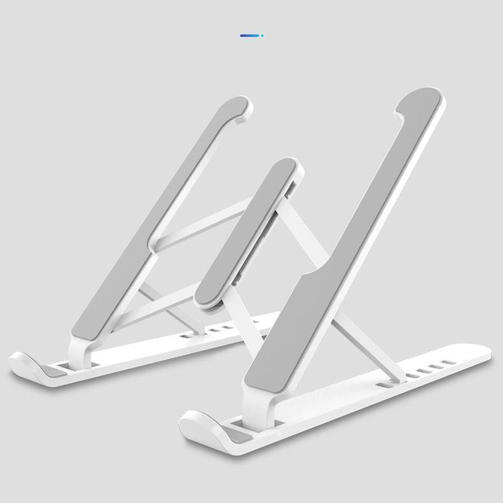 P1 Pro Portable Adjustable Laptop Notebook Table Stand Tray Foldable White