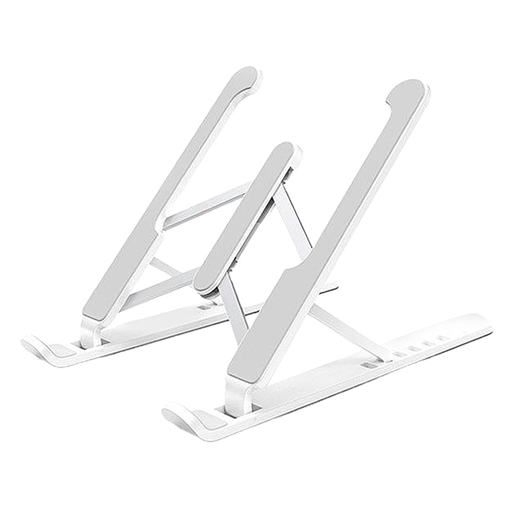 P1 Pro Portable Adjustable Laptop Notebook Table Stand Tray Foldable White