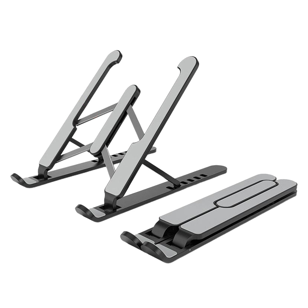 P1 Pro Portable Adjustable Laptop Notebook Table Stand Tray Foldable Black