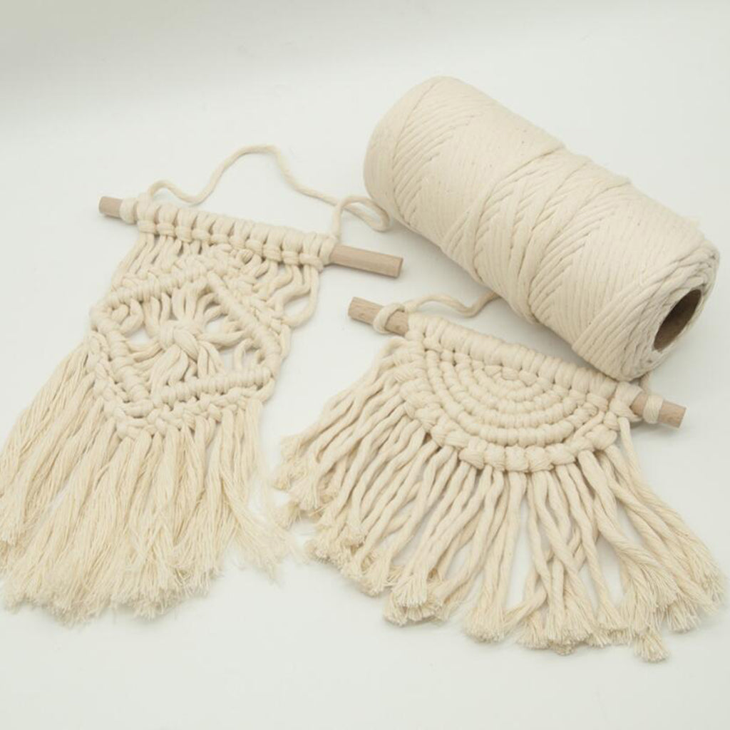 100m Macrame Cotton Cord for Wall Hanging Diy Dream Catcher Cotton Rope 3mm