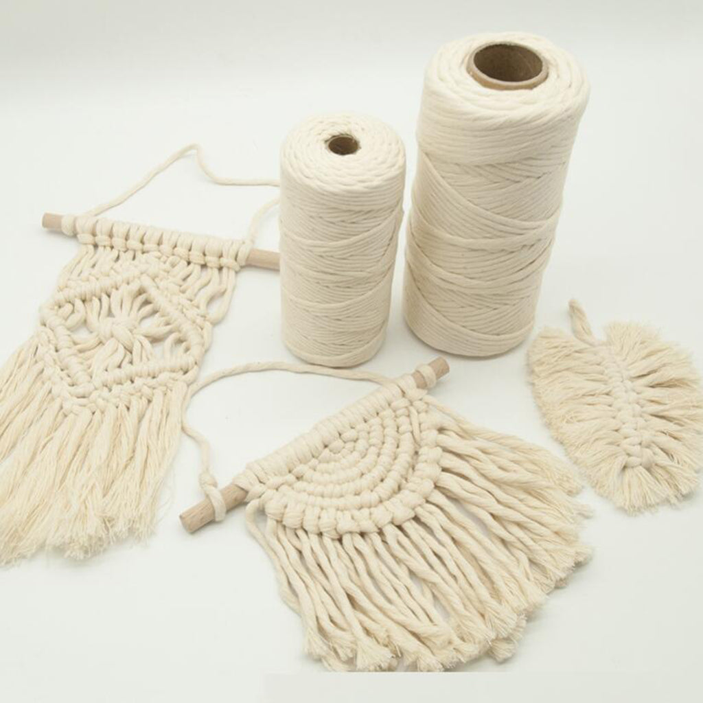 100m Macrame Cotton Cord for Wall Hanging Diy Dream Catcher Cotton Rope 3mm