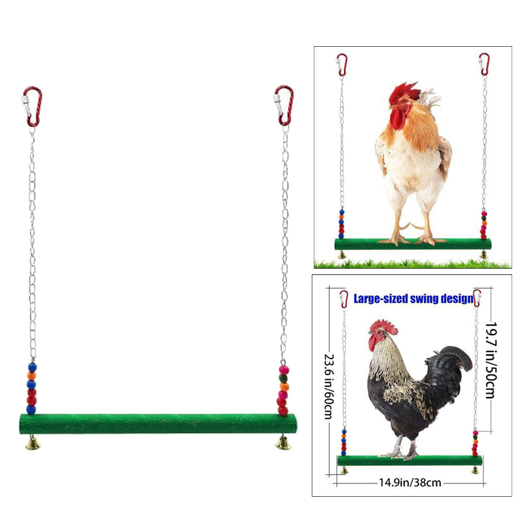 Handmade Bird Swing Bird Toy for Large Parrot Chicken coop Accessories A