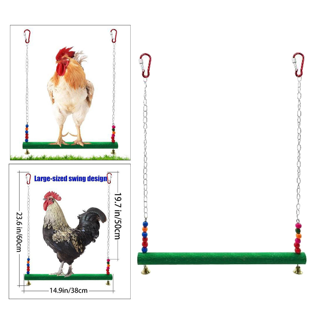 Handmade Bird Swing Bird Toy for Large Parrot Chicken coop Accessories A