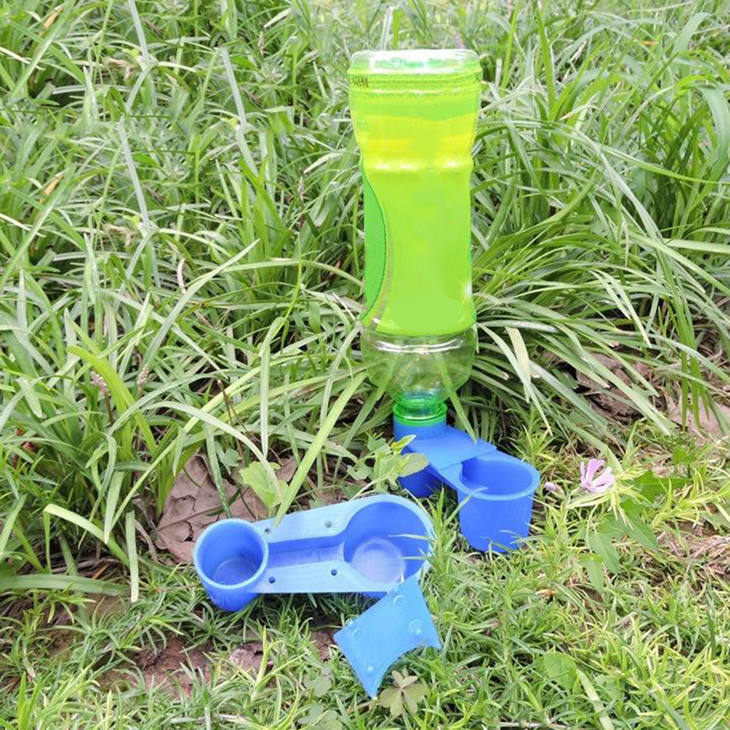 10pcs Automatic Bird Drinker Cups Pigeon Water Bottle Feeder for Cage Blue