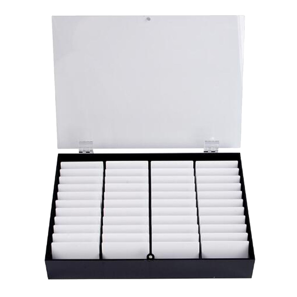 44 Grids Nail Art Display Box False Nail Tips Beads Storage Organizer Black