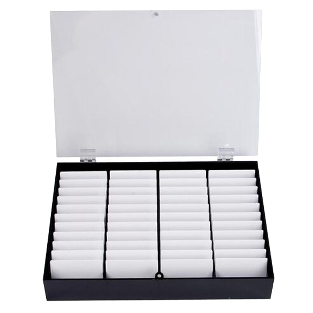 44 Grids Nail Art Display Box False Nail Tips Beads Storage Organizer Black