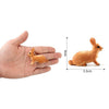 Load image into Gallery viewer, Realistic Rabbit Figurine Zoo Farm Animal Model Teaching Toys Tabletop Decor brown curl up