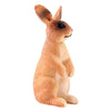 Realistic Rabbit Figurine Zoo Farm Animal Model Teaching Toys Tabletop Decor brown standing