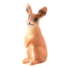 Realistic Rabbit Figurine Zoo Farm Animal Model Teaching Toys Tabletop Decor brown standing