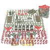 Lot of 307 Plastic Mini Army Men 4.5cm Bulk Action Figures Toy Soldiers