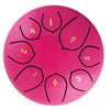 6 Inch Alloy Steel Tongue Drum C Key 8 Notes Hand Drum Pink