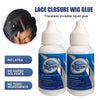 Transparent glue adhesive 1.34 oz lace wigs toupee hairpiece full head bond 2 Bottles