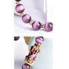 Feng Shui Plated Pi Xiu Bracelets Women Men Elastic Good Luck Wealth Purple