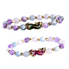 Feng Shui Pixiu Bracelet Attract Wealth Money Jewelry for Men Women Purple