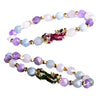 Feng Shui Pixiu Bracelet Attract Wealth Money Jewelry for Men Women Purple