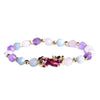 Feng Shui Pixiu Bracelet Attract Wealth Money Jewelry for Men Women Purple