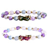 Feng Shui Pixiu Bracelet Attract Wealth Money Jewelry for Men Women Purple