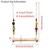 Chicken Swing Birds Toy for Hens Wooden Handmade Bird Swing Bird Toys