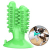 Dog Chew Toys Teeth Clean Toothbrush  for Aggressive Chewers Dog Green