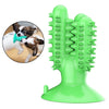 Dog Chew Toys Teeth Clean Toothbrush  for Aggressive Chewers Dog Green