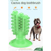 Dog Chew Toys Teeth Clean Toothbrush  for Aggressive Chewers Dog Green