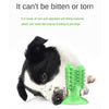 Dog Chew Toys Teeth Clean Toothbrush  for Aggressive Chewers Dog Green