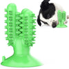 Dog Chew Toys Teeth Clean Toothbrush  for Aggressive Chewers Dog Green