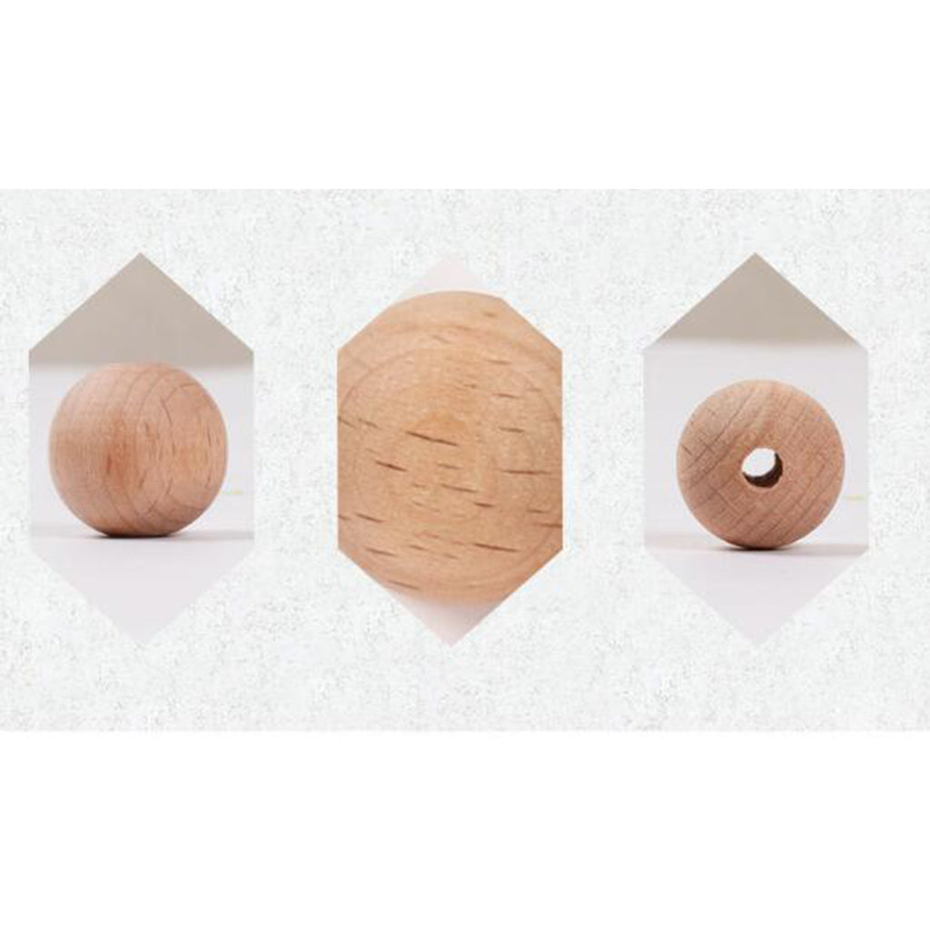 100Pcs Wooden Round Beads Loose 20mm