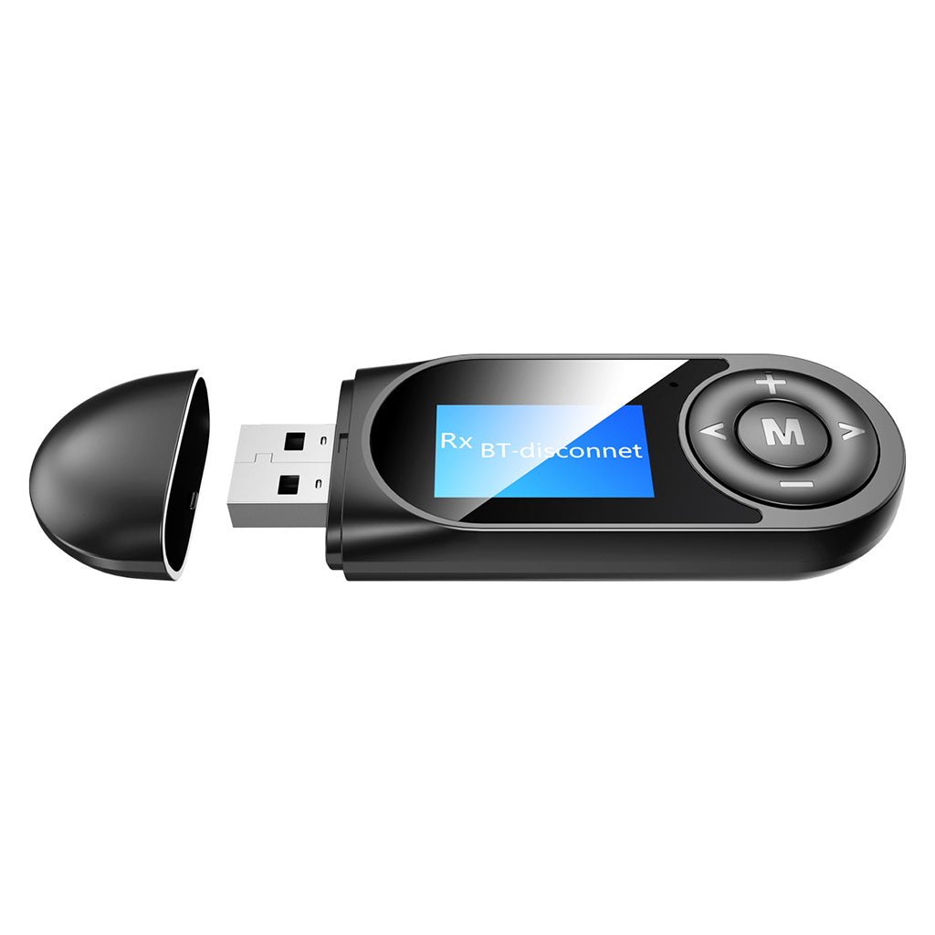 2 in 1 LCD USB Bluetooth Adapter Audio Receiver Transmitter Hand-free Call