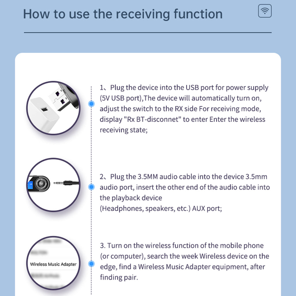 2 in 1 LCD USB Bluetooth Adapter Audio Receiver Transmitter Hand-free Call