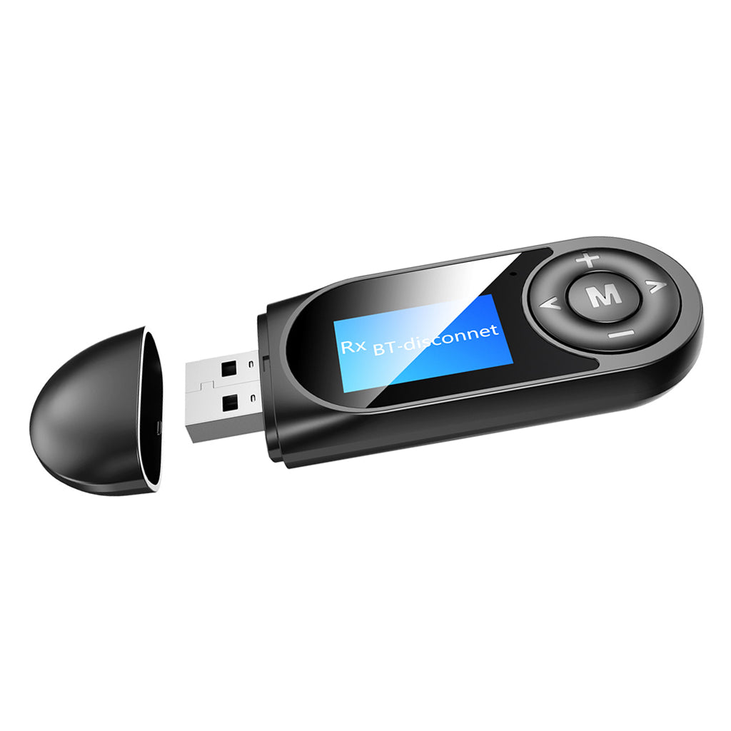 2 in 1 LCD USB Bluetooth Adapter Audio Receiver Transmitter Hand-free Call