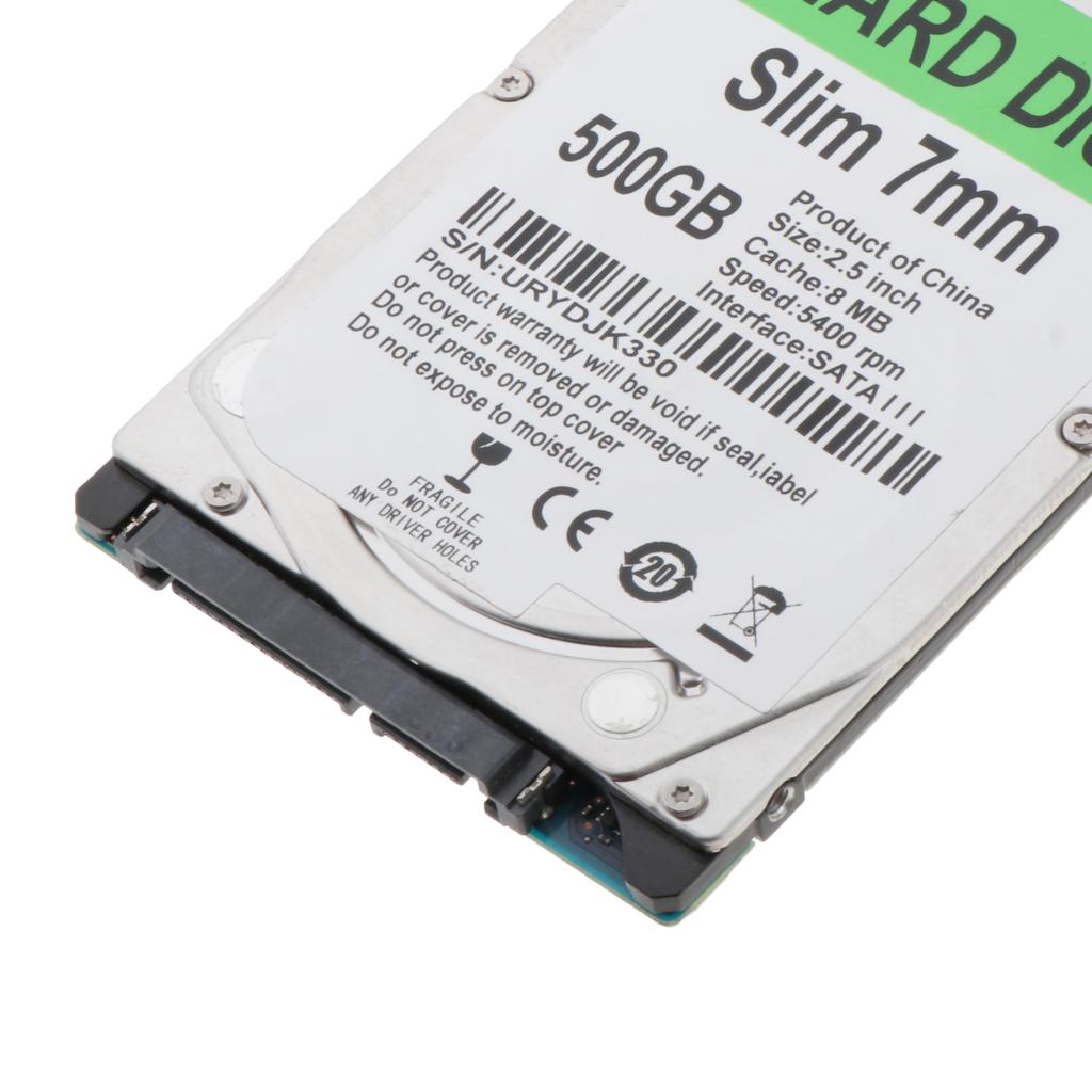 Internal 7mm Mobile Hard Disk Drive 2.5 Inch SATA III 5400RPM 8MB Cache 500G