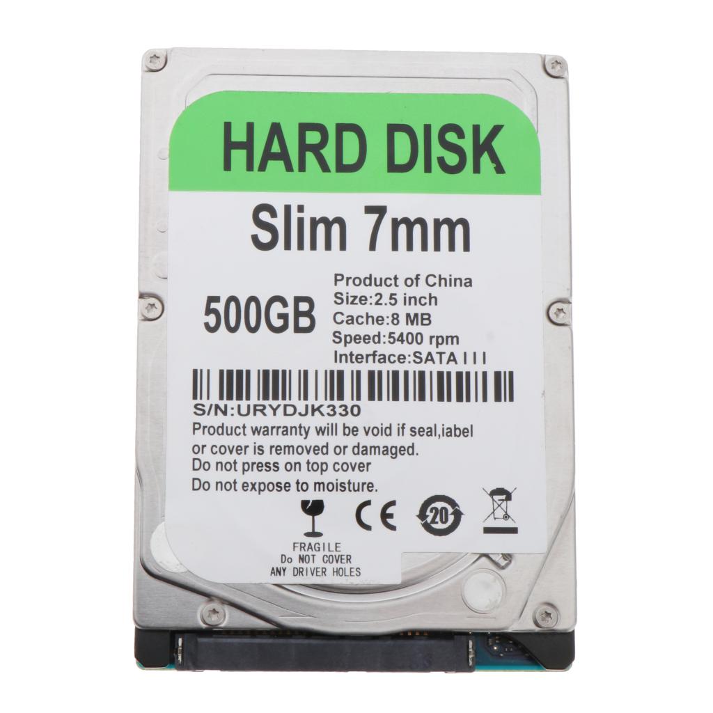 Internal 7mm Mobile Hard Disk Drive 2.5 Inch SATA III 5400RPM 8MB Cache 500G