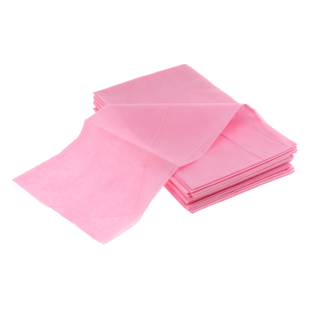 100x Bed Sheets Covers for Spa Tattoo Body Treatments Pink 170x70cm Style B