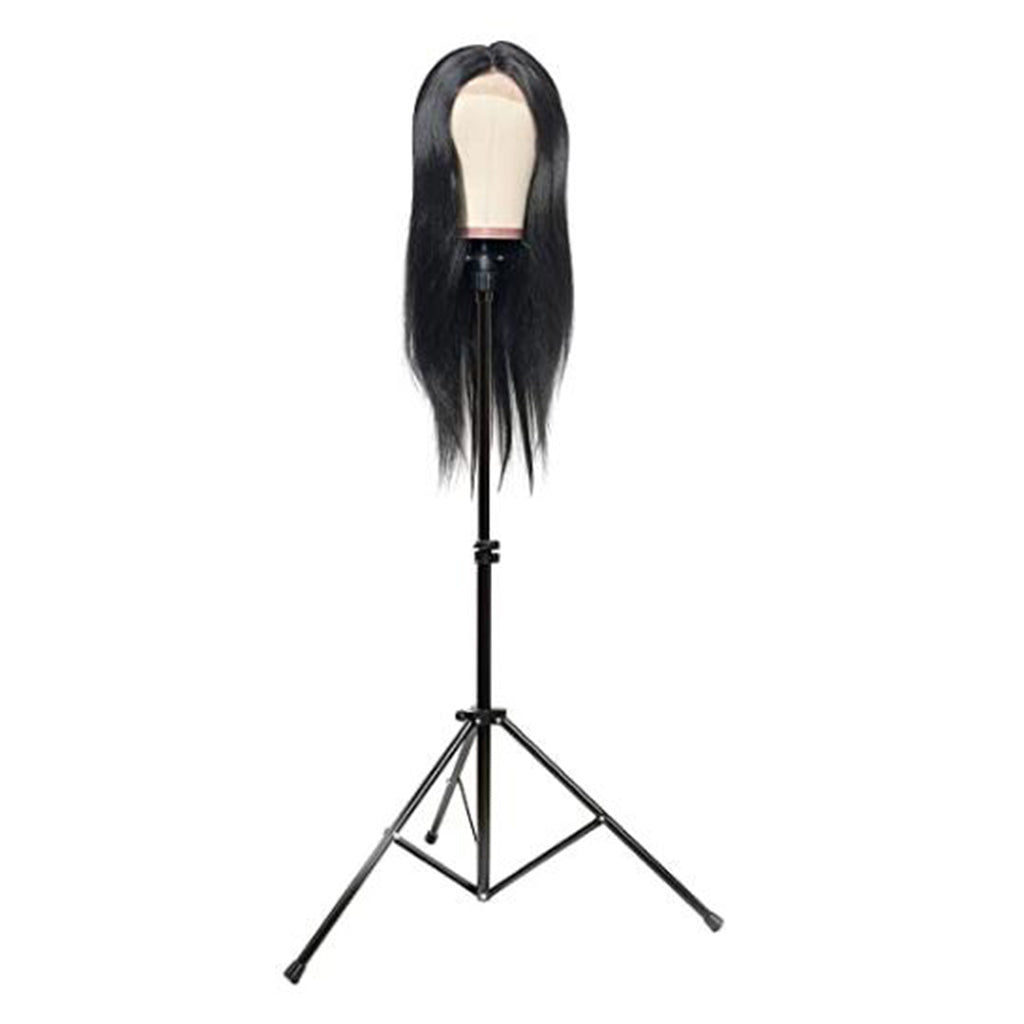 Mannequin Tripod Canvas Block Head Wig Display Stand Hairdressing