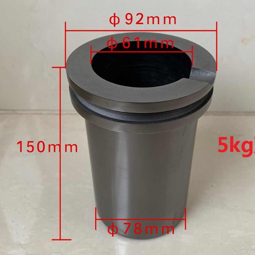 Electric Melting Furnace Graphite Crucible for Jewelry Gold Silver 5kg