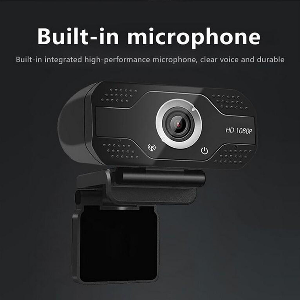 Webcam Camera With Microphone For PC Desktop Compute USB 2.0 Interface 1080P