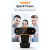 Auto Focusing HD Web Camera with Microphone for PC 1080P Fixed Focus