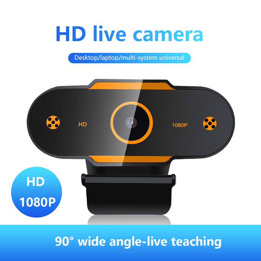 Auto Focusing HD Web Camera with Microphone for PC 1080P Fixed Focus