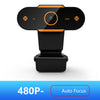 Auto Focusing HD Web Camera with Microphone for PC 480P Fixed Focus