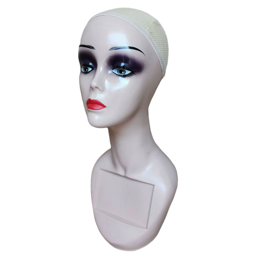 14" Mannequin Head Female for Display Wigs Hats Sunglasses  Red lips