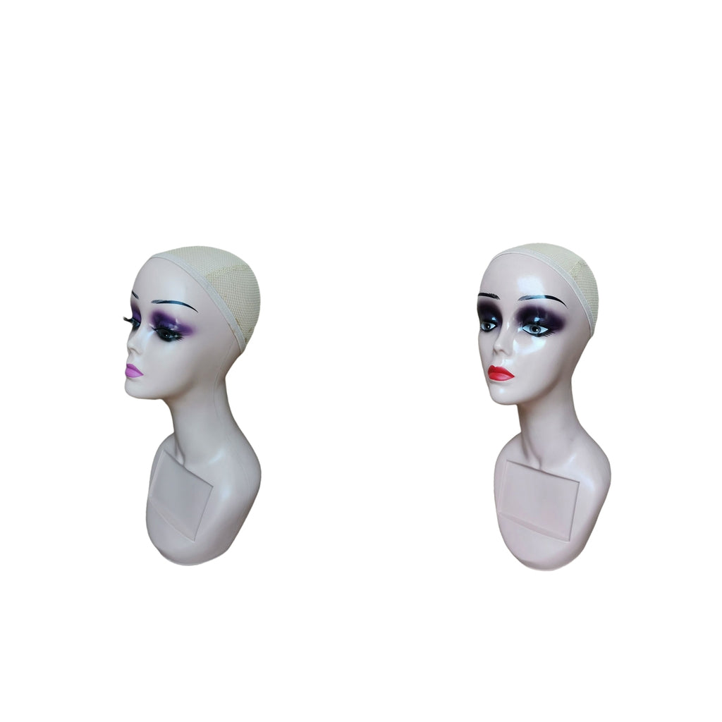 14" Mannequin Head Female for Display Wigs Hats Sunglasses  Red lips