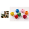 500pcs Round Wood Beads Mixed Color Loose Spacer Beads Jewelry Making 16mm