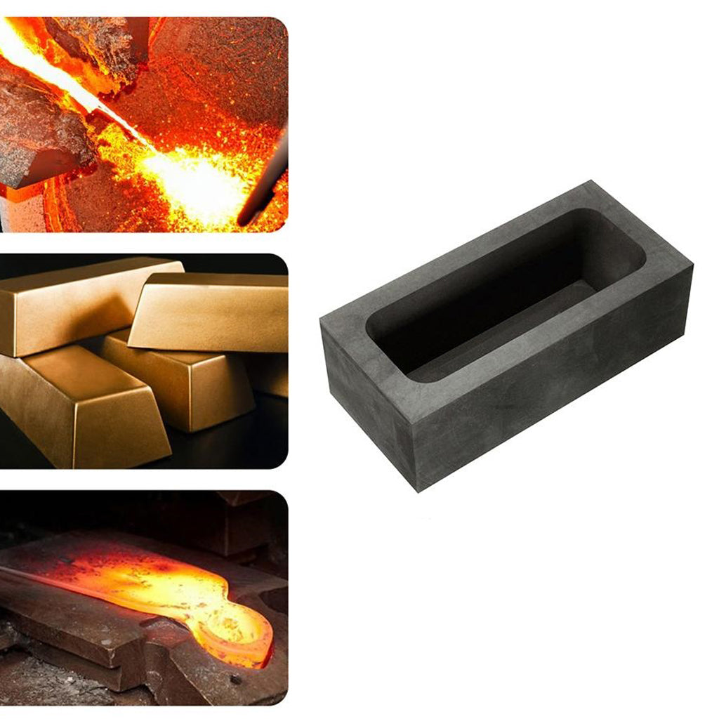 Black Graphite Furnace Casting Foundry Crucible Melting Tool 150g