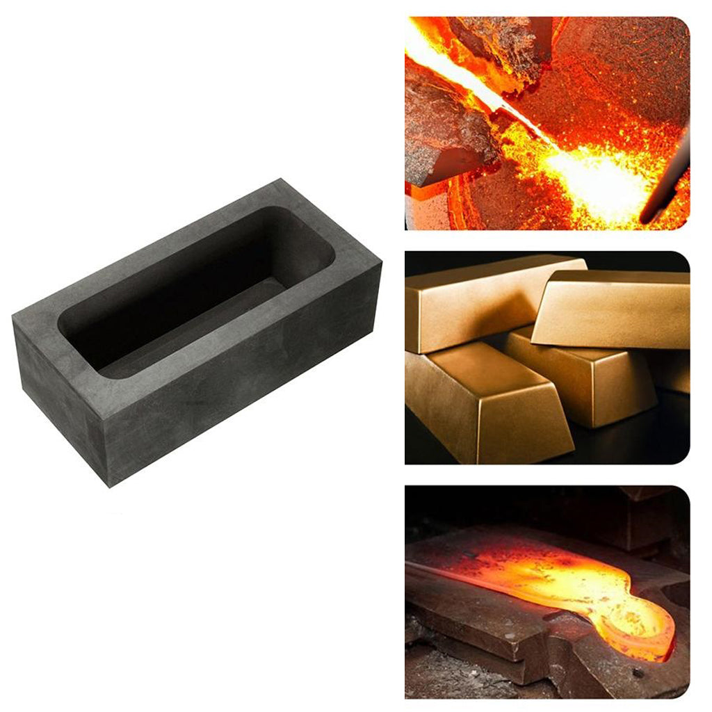 Black Graphite Furnace Casting Foundry Crucible Melting Tool 150g