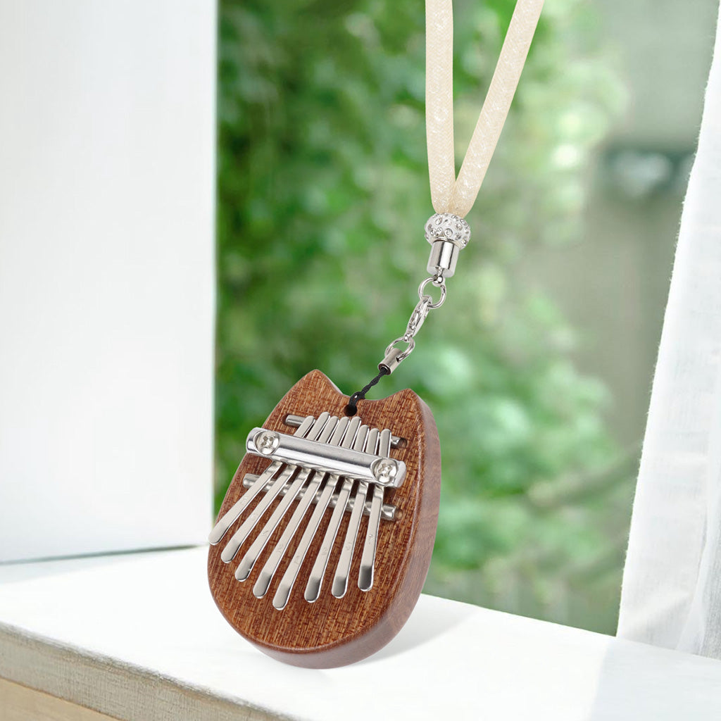 1pc 8 Keys Kalimba Thumb Piano Pendant Can Play Great Sound for Friends cat ear