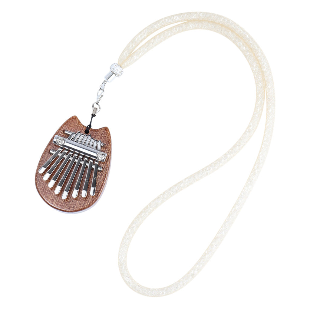 1pc 8 Keys Kalimba Thumb Piano Pendant Can Play Great Sound for Friends cat ear