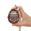 1pc 8 Keys Kalimba Thumb Piano Pendant Can Play Great Sound for Friends oval