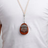 1pc 8 Keys Kalimba Thumb Piano Pendant Can Play Great Sound for Friends oval